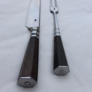 Couteau de table et sa fourchette XVIIème
